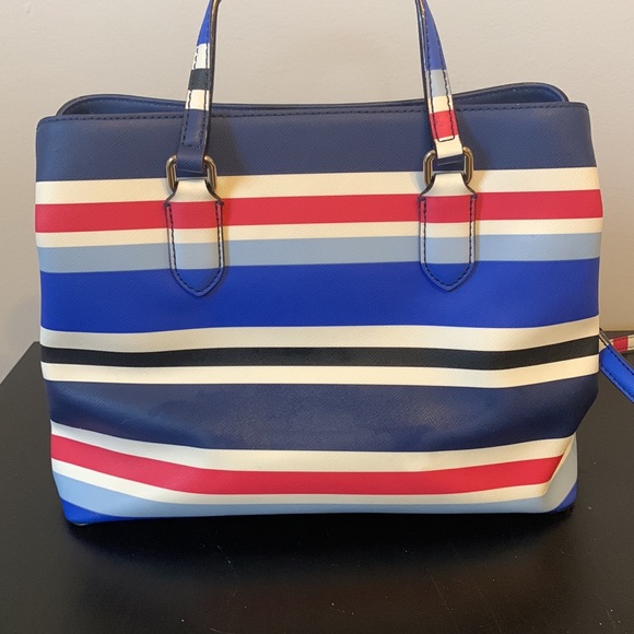 Kate Spade Evangelie Laurel Way Striped Satchel - Picture 6 of 14